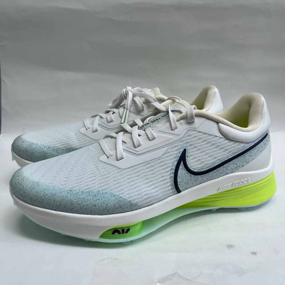 Nike White and Green Athletic Shoes